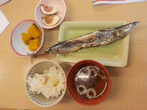 秋の味覚を楽しんで頂きました。